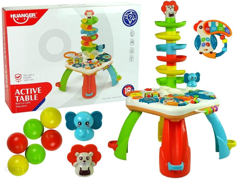i-lleantoys-stolik-edukacyjny-zjezdzalnia-dla-pileczek-pianinko-kosz-kola-zebate